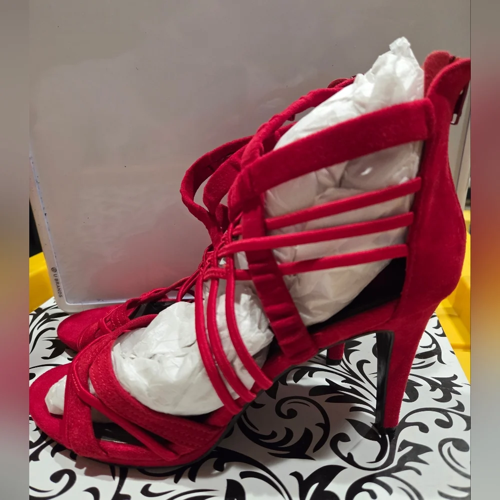 Impo Red Strappy Heels